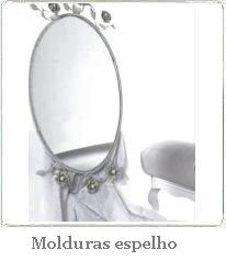 moldura em ferro com flores